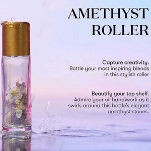 Young Living Branded 10ml Amethyst Crystal Roller Bottle w/Kit